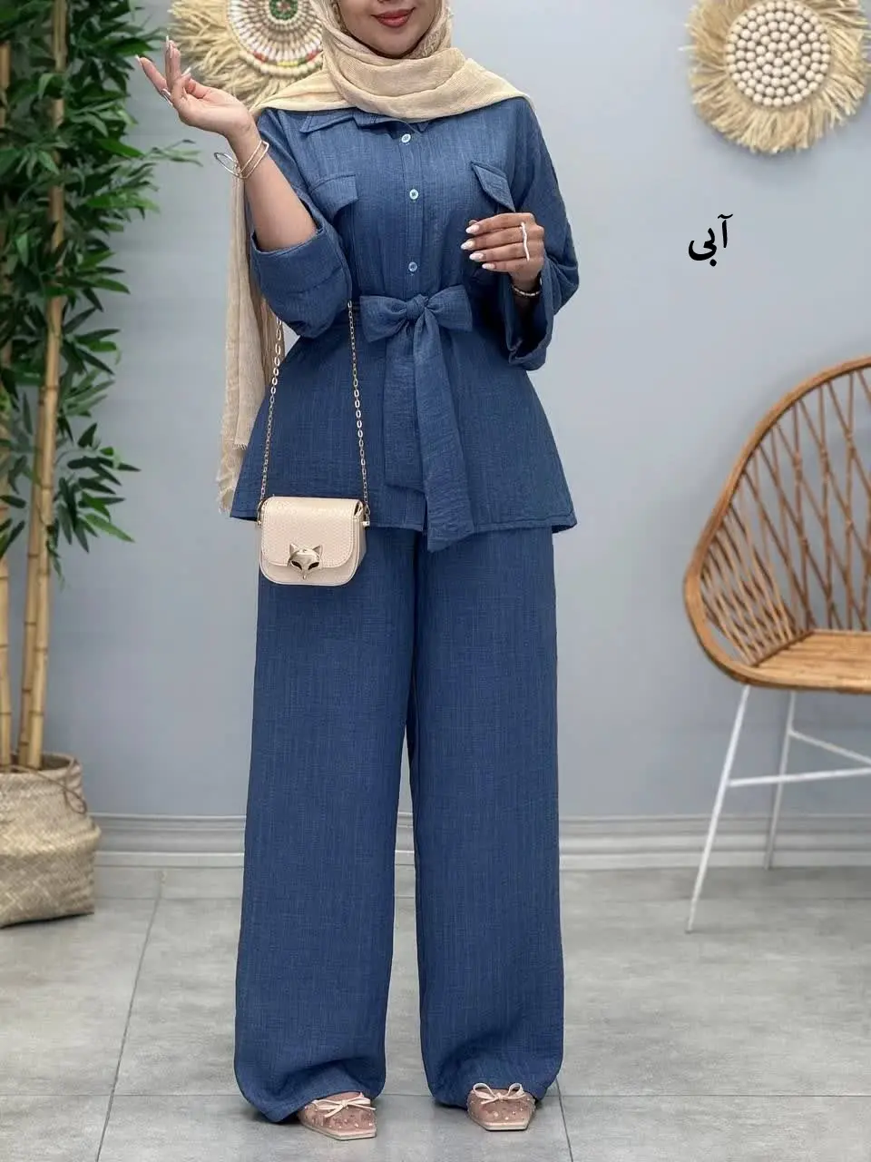 3446-شومیز و شلوار سونیا